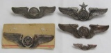 5pcs-Misc. US Air Crew/Navigator Wings