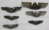 6pcs-US Bombardier/Air Gunner/Observer Wings