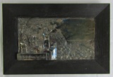 Rare Late 1800's early 1900's Metal Art Sculpture/Plaque By GG Bommer