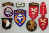 9 pcs. WWII US Airborne Patches