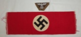 2 pcs. WW2 German NSDAP Armband/Cap Eagle