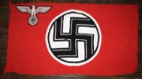 Scarce WW2 German State Service Flag-Nice Smaller Display Size!