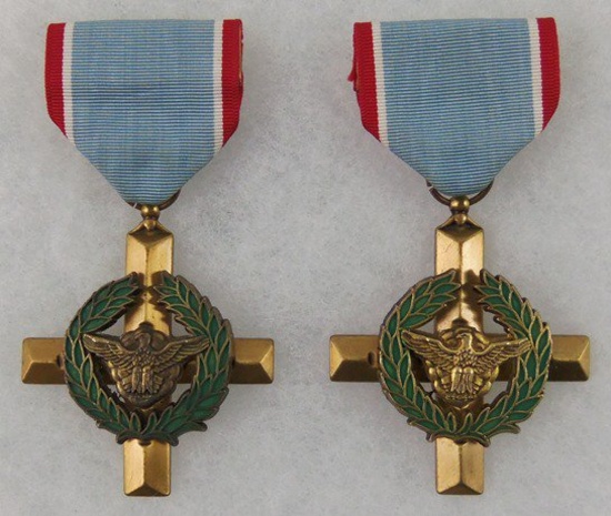 2 pcs. USAF Cross for Gallantry Medals