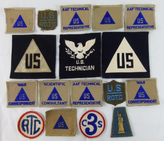 17 pcs. Pre-WWII/Early WWII Non-Combatant/WW1 77th Division/Others