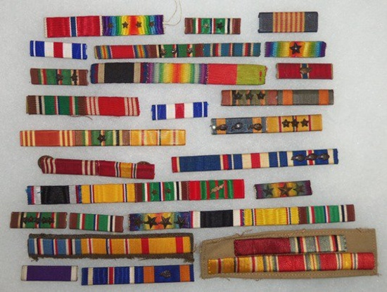 25 pcs. WW1/WWII US Ribbon Bars