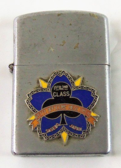 1950's/60's USN 1st & 2nd Class Petty Officers Open Mess Lighter-Sasebo, Japan (MA43)