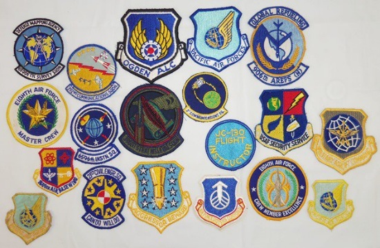 19pcs-Vietnam War Period/Later USAF Squadron/Misc. Patches