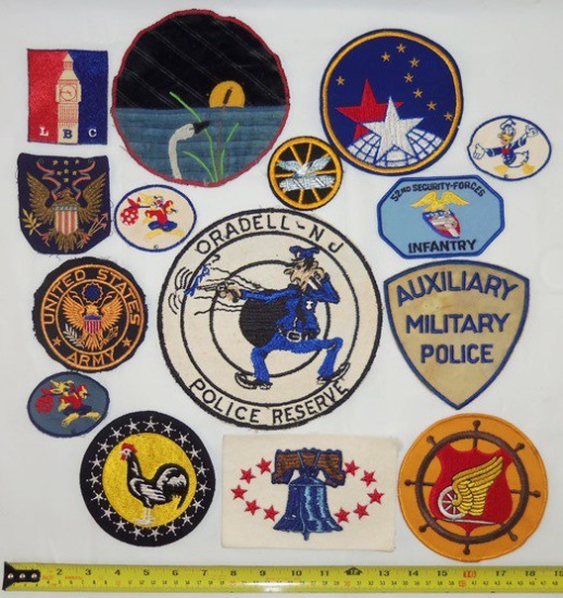 15pcs-Misc US Patches-Various Periods