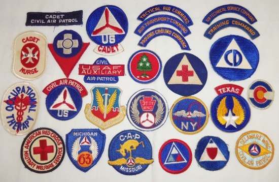 26pcs-WW2/Later USAAF/Civil Air Patrol Squadron Patches