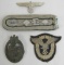 5pcs-WW2 German Insignia-Single Shoulder Board-Cloth Pilot Badge-Panzer Badge-Heer Cap Eagle