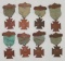 8pcs-1800's Womans Relief Corps Medals