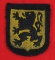 Rare WW2 Flemish Legion/Langemarck Wehrmacht/Waffen SS Foreign Volunteer Arm Shield-1st Pattern