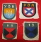 4pcs-WW2 Russian Waffen SS/Wehrmacht Foreign Volunteer Shields-Printed Versions