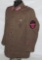 Early Nazi Period Fire Police NCO Tunic In Rare Brown Ribbed Wool-Town Of Germete