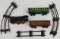 1940/50's German Deutsches Reichsbahn Metal Train Cars/Engine/Track