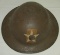 WWI U.S. Issue British MKI Helmet W/Hand Painted 2nd Division/15th Field Artillery Insignia