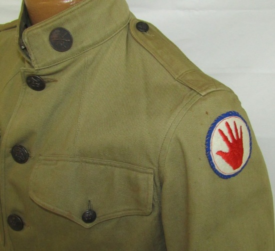 WW1 U.S. African American Soldier 372nd Inf. Regt. Summer Weight Tunic