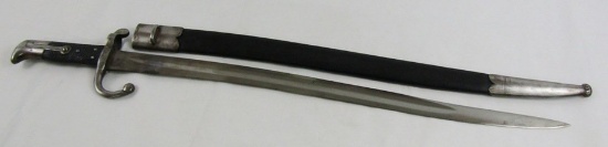 1st Pattern Danish M1867 Yataghan Sabre Bayonet With Scabbard-Weyersberg