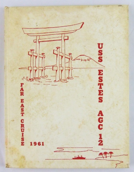 USS Estes AGC-12 1961 Far East Cruise Book