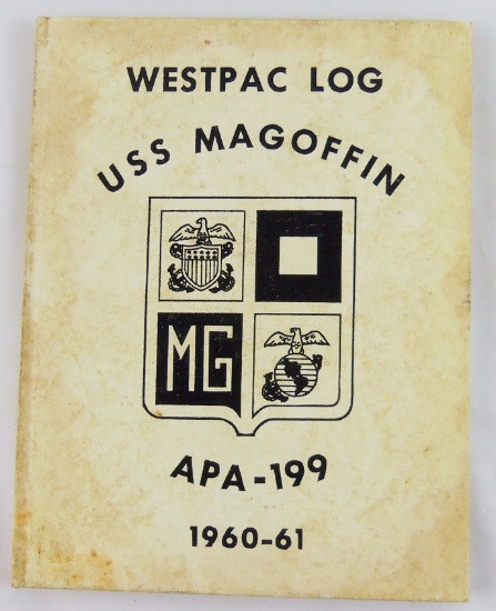 USS Magoffin APA-199 Westpac Log 1960-61 Cruise Book