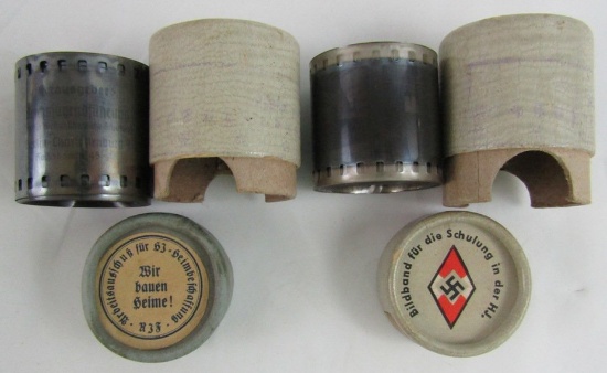2pcs-WW2 German 35mm Hitler Youth Propaganda Film Strips