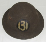 WWI U.S.  Soldier M1917/P17 Doughboy Helmet-131st Infantry Regiment