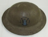 WW1 U.S. Soldier Issue British MKI Helmet-89th Division/177th Infantry Regiment