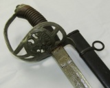 Prussian/Imperial  2nd Westphalian/11th Hussars Regiment Officer's Sword-Engraved Blade (EW-143)