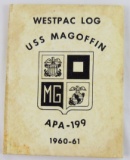 USS Magoffin APA-199 Westpac Log 1960-61 Cruise Book