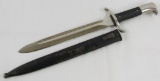 WW2 German Fire Police Dress Dagger/Bayonet With Scabbard-Eickhorn (EW-182)