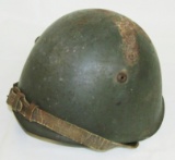 WW2 Italian M33 Helmet/Liner/Chin Strap