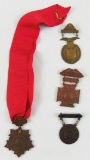 Early 1900's NY National Guard Class IV Faithful Service Medal/Marksman Badges-Tiffany & Co.