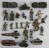 23pcs Misc. Metal Toy Soldiers/Vehicles