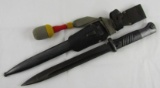 WW2 German K-98 Field Bayonet In Dress Rig With Portapee/Unit Stamped Frog