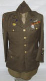 10th AAF/CBI Crew Member Sgt. Class A Jacket/Shirt/Tie/Overseas Cap
