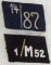 2pcs-Hansa/Hessen SA Marine (3/81) & NSKK Motorstandarte (1/M52) Collar Tabs