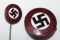 2pcs-Matching Transitional NSDAP Party Pin/Stickpin-RZM 75