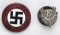 2pcs-NSDAP Party and DJV Hunting Association Button Hole Pins