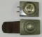 2pcs-Weimar/Pre WW2 German Belt Buckles