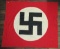 Early Nazi NSDAP Double Sided Banner With Static Swastika