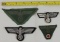 4pcs-Wehrmacht Officers Bullion Insignia-Enlisted Bevo Insignia