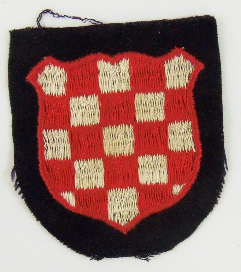 2nd Pattern Waffen SS/Wehrmacht Croatian Volunteers Arm Shield