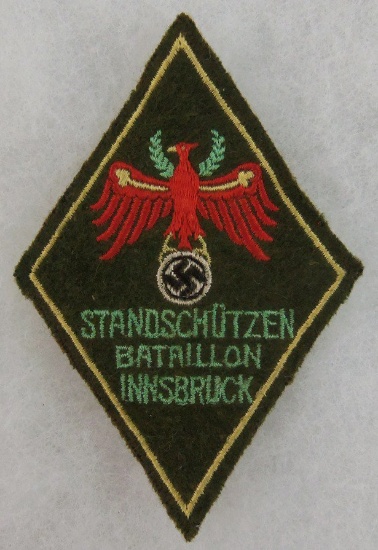 Scarce WW2 Tirol Standschutzen Batailion Innsbruck Sleeve Patch