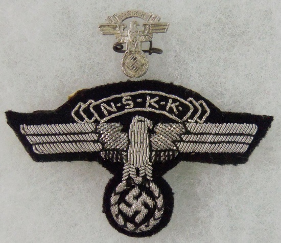2pcs-NSKK Bullion Embroidered Officer's Sleeve eagle-Small Pin