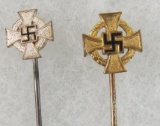 2pcs-25 And 40 Year serve Medal Stickpins