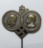 WW2 Hitler-Mussolini Stickpin