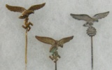 3pcs-Luftwaffe Eagle Variant Stickpins