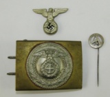 3pcs-SA Buckle For Enlisted-SA/SS Kepi Eagle-SA Stickpin