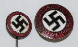 2pcs-NSDAP Party Member Pin And Stickpin