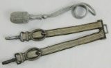 2pcs-WW2 German Wehrmacht Officer's Dagger Hangers/Portapee